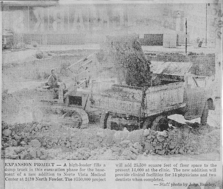Basement construction of NVMC 1972.