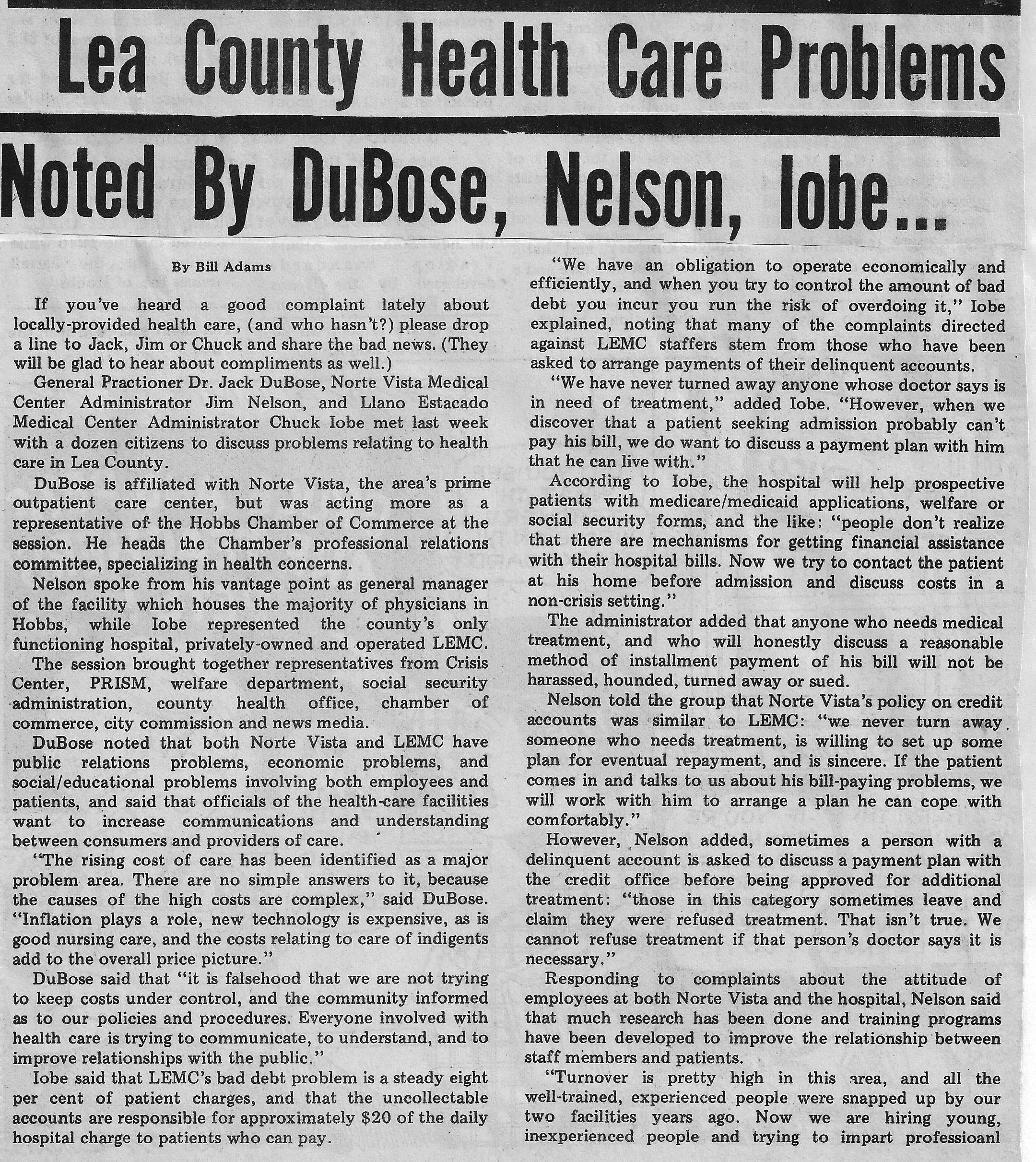 Lea County Healthcare Conference